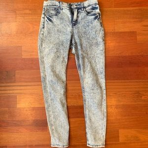 Acid wash denim
